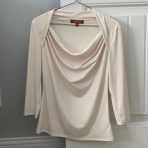 Drape neck top